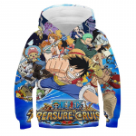 One Piece Hoodie Laste kapuutsiga dressipluus Anime Luffy Hoodie Laste riided Poisid T&uuml;drukud Pikkade varrukatega S&uuml;gisene soe Pullover vabaaja topid 2XL