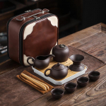 Kohandage teekomplekt Lilla savist kaasaskantav teekannu komplekt &otilde;ues reisimiseks Gaiwani teetassid teetseremoonia teetassi peene kingituse korraldaja