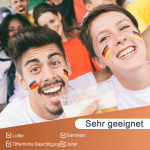 Jalgpallif&auml;nnide n&auml;gu ja keha on maalitud kosmeetikaga pikka aega lihtne puhastada One Size