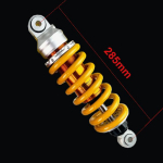 285 mm amortisaator tagumine vedrustus h&uuml;draulika&otilde;li gaas reguleeritav CNC mootorratta mustuse taskurattale Quad Honda Yahama Pitbike