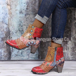 Naiste retrosaapad Martini saapad &ndash; s&uuml;gis/talv 2020 mood, v&auml;rviplokkidega disain 37 khaki