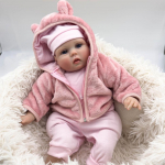 22'' 55cm Armsad Reborn Beebinukud T&uuml;drukutele Pehme PP Puuvillaga T&auml;idetud Riidest Keha Vasts&uuml;ndinu Nukk Elutruu Bebe Reborn Bonecas V&auml;ikelapse S&uuml;nnip&auml;ev Briquedo 55cm cloth body sinine