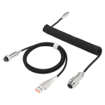 SinLooni mehaaniline klaviatuurikaabel USB-&uuml;hendusega Klaviatuurikaabel eemaldatava metallist Aviatori kahe varrukaga mehaanilise klaviatuurikaabliga m&auml;nguklaviatuuri jaoks