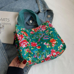 Kirde iidses stiilis lillekott Etniline suur lilleline v&auml;lismaise stiili isikup&auml;rastatud suure mahutavusega k&auml;ekott &Otilde;lakott naistele