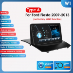 Hizpo 2din Android Autoraadio Ford Fiesta 2009 - 2017 jaoks Autoraadio Multimeedia Video M&auml;ngija GPS Navigatsioon Peaseade Carplay 4G WIFI Intelligentne DVR DSP W1 AB 8Core 2G 32G AI
