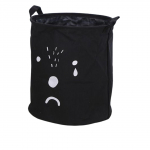 Kokkupandav t&otilde;kkepuu veekindel pesukorv Suure mahutavusega puuvillane linane lastetarbed armas stiilis kott Kodukorraldus black/m