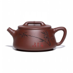 200 ml Retro Yixing Purple Clay teekannud K&auml;sitsi valmistatud bambusest kivist k&uuml;hvel, toormaagi lilla mudakeetja koos s&otilde;elaga Zisha teaset kingitus