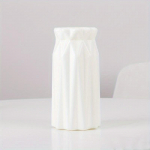 Plastist vaas Floreros valge imitatsioon keraamiline lillepott Lillekorv Lillevaas Kaunistus Avaleht P&otilde;hjamaade kaunistus Vaso Planta