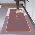 Vastupidavad, vett imavad, libisemiskindlad k&ouml;&ouml;gip&otilde;randamatid: Pehmed, Lihtsalt Hooldatavad, Mustust H&uuml;lgavad Diatomiitsavi Matid 60x180 cm