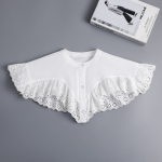 Elegantne s&auml;rk, eemaldatav kaelarihm naiste v&otilde;ltskraega, &otilde;lasall, v&otilde;ltskrae, naiste pitsiline v&auml;ike kaelusall