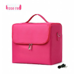 Mitmekihiline suure mahutavusega kosmeetikakott tikandiga: Professionaalne Meigi- ja K&uuml;&uuml;nemaali T&ouml;&ouml;riistade Korraldaja