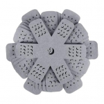 12 tk hallid pottide ja pannide kaitsmed, vildist lauamatid, virnastatavad libisemisvastased k&ouml;&ouml;gin&otilde;ude jagajad hall