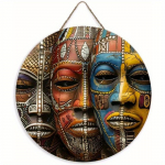 Puidust ainulaadne Aafrika mask kunstilise disainiga &uuml;mmargune puidust silt, sobib uksele, seinale, koju, tuppa, talumajja, t&auml;navale, poodi, garaaži, baari, aeda Wood
