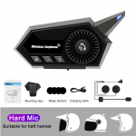 BT18 ruletiratta p&ouml;&ouml;rlemise juhtimine mootorratta kiivri peakomplekt Bluetooth 5.3 juhtmevabad k&otilde;rvaklapid k&otilde;rvaklapid IP67 veekindlad