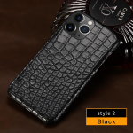 100% naturaalne krokodillinahast telefonikott iPhone 16 15 Pro Max 14 12 ProMax 13Pro 16 Plus 15Pro 16Pro 14Plus jaoks Luksuslik kate For Iphone 16 black