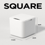 5-liitrine ruudukujuline intelligentne induktsiooniga lauaarvuti autosse paigaldatav v&auml;ike nutikas pr&uuml;gikast Round valge