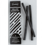 Fusains - Coates - Moyen buisson - &Oslash; 8 mm - 5 b&acirc;tons - Noir