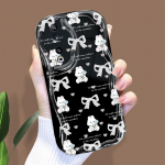 Armas koomiksimustriga kreemjas tekstuuriga korpus Lainelise servaga pehme silikoonkaanega telefoni&uuml;mbris Huawei Honor Infinix Tecno iPhone'i jaoks Infinix Note 30 5G must