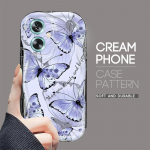 Armas koomiksimustriga kreemjas tekstuuriga korpus, lainelise servaga pehme silikoonkaanega telefoni&uuml;mbris OPPO Reno Realme jaoks OPPO A3 5G puhas