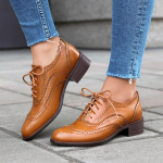 Dropship Naiste Briti Patchwork Retro Brogue Kingad Kevad Vintage Paelad Ruudukujulised Madalad Kontsad Mary Janes Kingad Suur Suurus 48 43 brown