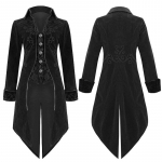 Meeste mood, keskaegne vintage smoking, viktoriaanlik gooti stiilis Steampunk cosplay kost&uuml;&uuml;m, frakk Meeste &uuml;llas pikad jakid XL