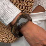 KMVEXO Vintage Punk Beež Khaki Paks Vaik Akr&uuml;&uuml;l M&auml;&auml;rduvad K&auml;ev&otilde;rud Geomeetrilised Ebakorrap&auml;rased K&auml;ev&otilde;rud Naistele Meestele Ehted 1PCS