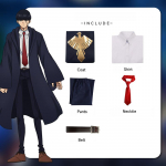Mashle: Maagia ja Lihased Cosplay - Mash/Lehm Halloweeni esinemiskost&uuml;&uuml;m Anime Akadeemia Vormiriietus Cosplay Kost&uuml;&uuml;m XS