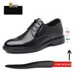 3/6/8 CM Liftkingad Meeste Peokingad Must Pehme Nahk Meeste K&otilde;rgust T&otilde;stvad Formaal Kingad Vabaaja &Auml;ri Meeste Oxfords &Uuml;likonna Kingad 44 gray