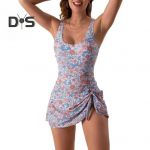 Naiste Rihmadega &Uuml;hes t&uuml;kis Ujumistrikoo Seksikas V&auml;ljal&otilde;ikega Monokiini Lilleprindiga K&otilde;hukontrolliga Ujumisr&otilde;ivad Ranna Basseini jaoks M valge