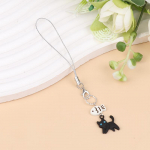 Must Kass Kawaii Y2K Telefoni V&otilde;lu Ripats V&otilde;tmehoidja Aksessuaarid Ccd Kaamerale K&otilde;rvaklapid Koolikott Riputamiseks strap