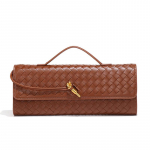 Isikup&auml;rastatud ja k&otilde;rgekvaliteediline kootud &otilde;htus&ouml;&ouml;gikott, elegantne k&auml;eshoitav &otilde;lakott naistele, vintage horisontaalne baguette-kott, vabaaja crossbody-kott