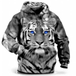 Loomade kapuutsiga dressipluus Meeste kapuuts, Wolf Graafiline T-s&auml;rk 3D-printeriga pullover Suurem&otilde;&otilde;tmeline meeste r&otilde;ivad Topid Meeste S&uuml;gises t&auml;navar&otilde;ivad S