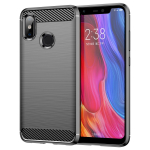 Xiaomi Mi 8 mi8 pehme silikoon&uuml;mbrise jaoks p&otilde;rutuskindel matt tagakaas Xiaomi 8 mi 8 luksuslikule s&uuml;sinikkiust &uuml;mbrisele Coque Fundas For Mi 8 must