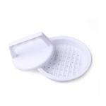 1 komplekt &uuml;mmarguse kujuga hamburgeripress toidukvaliteediga plastikust hamburgeri liha veiseliha grill Burgeri press Pattty Maker vormimisvormi k&ouml;&ouml;git&ouml;&ouml;riist white
