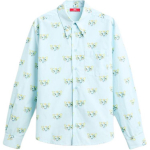 Zara X Harry Lamberti koost&ouml;&ouml; S&uuml;gis/Talv 2024 Krokodillimustriga N&ouml;&ouml;bitav Pikkade Varrukatega S&auml;rk Unisex s&auml;rgid Taevasinine 06917385-403 L