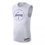 Nike Dri-Fit NBA Los Angeles Lakers Vabaaja Spordid Lihtne Mugav Aluss&auml;rk Meeste Pealisr&otilde;ivad Valge HF1964-100 S
