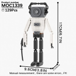 MOOXI Skibidi Tualettlaagri Komplekt MOC Klotsid M&auml;ng Super Titaan Boss Woofer TV Kaamera K&otilde;lar Sireen Mees Boss Ehitusklotsid Laste M&auml;nguasjad