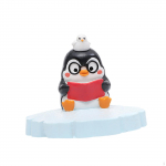 Cartoon Penguin Figurine Garden Statue Landscape Ornament Miniature Can Float on Water Resin Catch Fish
