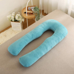 Puhta V&auml;rvi U-kujuline Kristalli Samet Rasedus padi Eemaldatava V&ouml;&ouml;toetuse Padjaga 130x70cm (1.3kg, washable) piparm&uuml;ndiroheline v&auml;rv