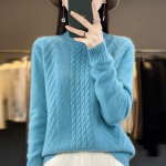 Naiste ka&scaron;miirkampsun Qinghe ka&scaron;miir 30% ka&scaron;miir 70% vill soe ja moekas k&otilde;ik-sobib s&uuml;gis ja talv L merelaine