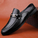 Luksuslikud Nahast Mulesid Suletud Varba Sandalid Meeste Vabaaja Kingad Suveks Meeste Klipid Slip-On Seljata Loafersid Sussid Poolkingad Meestele 39
