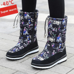 Naiste Lumesaapad Platvorm Talvesaapad Paks Plush Veekindlad Libisemiskindlad Saapad Mood Naiste Talvejalatsid Soojad Karusnahad Botas 36