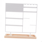 Jewelry Organizer Ear Necklace Holder Modern for Women Girls Stand rage Rack Necklaces valge