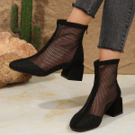 Mood 2024 Suvine Saabas Zapatos Chaussures Femme T&otilde;mblukk Ruudukujuline K&otilde;rge Konts Leopard Naiste Kingad Naiste V&otilde;rk Suede Pahkluusaapad Suurus 43 36