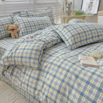 Neljaosaline voodipesukomplekt Puuvill Uus stiil Printsessi stiil &Uuml;li&otilde;pilaskorteri &uuml;heinimesevoodi Kolmeosaline voodipesukomplekt 1.2m three-piece set