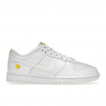 Nike Dunk Low Valentinip&auml;ev - Kollase S&uuml;damega Naiste Tennised White Sail Opti-Yellow FD0803-100 36.5