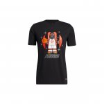 Adidas X Lego x James Harden L&otilde;bus Plokkprindiga Korvpalli L&uuml;hikeste Varrukatega T-s&auml;rk Meeste Topid Must GU2714 S