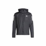 Adidas Own The Run Kapuutsiga Pikkade Varrukatega Jakk Meeste &Uuml;ler&otilde;ivad Must IN1483 S