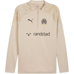 Puma Olympique Marseille 2023-24 Logo Polo Mugav Pikak&auml;eline Raglaan T-s&auml;rk Meeste Topid Khaki 771917-14 L