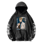 Nanami Kento Prinditud Huppar Jujutsu Kaisen Dressipluusid Meeste Naiste R&otilde;ivad Pikkade Varrukatega Kapuutsiga Streetwear Pesitud Puuvillane Pullover M must